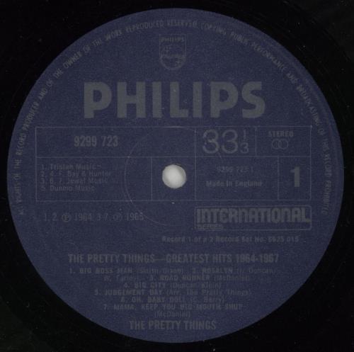 欧2discs LP Pretty Things Greatest Hits SMALP1083 Madfish /00660 The Pretty Things – Greatest Hits – 2 x Vinyl (180g, LP